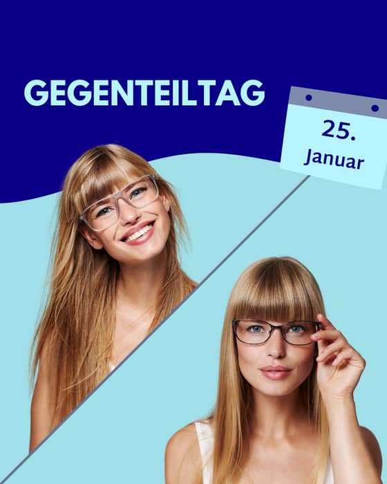 👓🤓 Trägst du eigentlich jeden Tag dieselbe Brille? Genau wie wir unsere Outfits variieren, kann auch eine Zweitbrille für eine willkommene Abwechslung sorgen!
Eine Zweitbrille sollte nicht einfach eine Kopie deiner Hauptbrille sein, sondern einen ganz eigenen Stil haben. Sie kann deinem Look einen neuen Akzent verleihen oder einfach nur eine praktische Alternative für bestimmte Situationen sein. 👌
Und was für ein Zufall, dass heute „Gegenteiltag“ ist! 🔄 Der perfekte Tag, um etwas Neues auszuprobieren.
Komm vorbei und lass dich inspirieren. Wir freuen uns auf dich. 😊